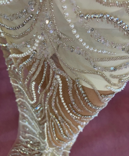 Imagine Panouri rochie cu perle si cristale
