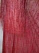 Imagine Broderie tip plasa cu franjuri rosii