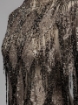 Imagine Broderie cu franjuri in nuante de bronze/negru/gri